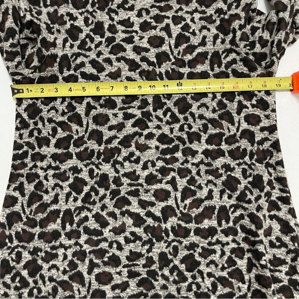 Tyler Boe Chrissy Mock Neck Animal Cheetah Print Tunic Size XS - Picture 9 of 15